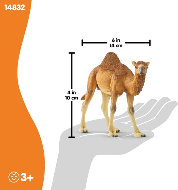 Realistisk kamelfigur - Meget detaljeret, holdbart vildt dyr-legetøj, ideelt til læring og leg, perfekt