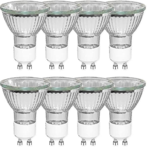 8 st GU10 35W Halogen Reflektorlampor, Dimbar Spotlight, Varmvit 2700k Bästa Present (hy)
