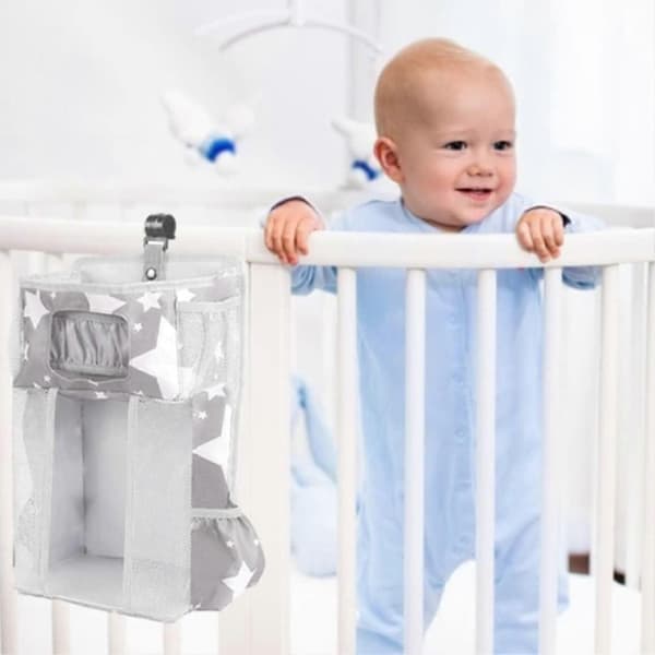 Puslebord Babyshower Gaver til Mor, Universal Tremmeseng Top Pusleplade, Pusleborde 1 stk grå