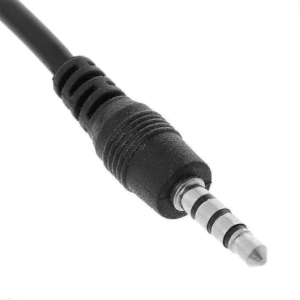 Barsinfi USB 2.0 til 3,5 mm lyd Aux-plugg hann til hann bly jack-adapter omformer datakabel for minihøyttaler