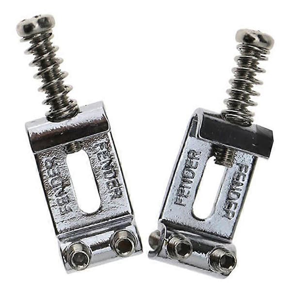Set med 6 Ersättnings Krom Tremolo Stall Sadelset för Fender Elgitarr