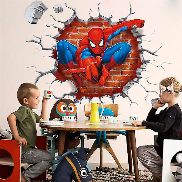Spiderman 3D Veggdekorasjon for Barnerom