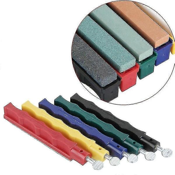 Cutter Sharpener Deluxe 5 Slibesten Sæt Slibesystem Bærbar Holdbar Værktøj