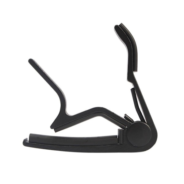 One Hand Hurtig Skift Capo til Guitar - Sort