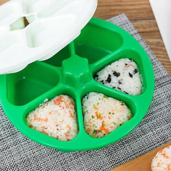 1 st DIY Sushi Form Onigiri Risboll Mat Triangulär Sushi Maker Form Sushi Kit Kök Bento Tillbehör