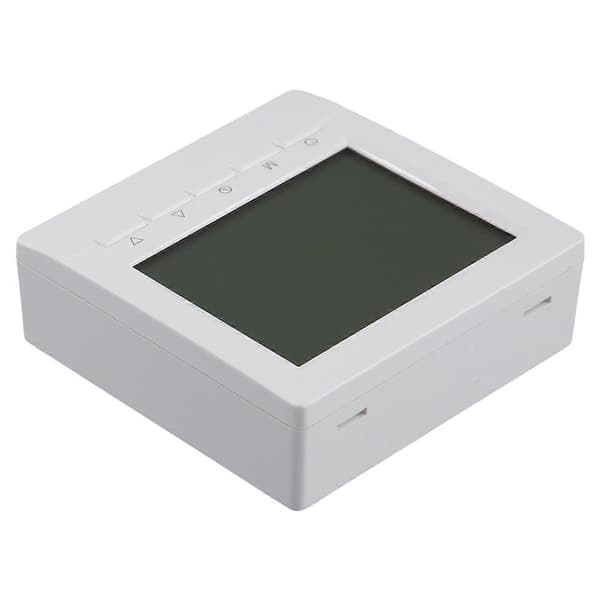 Programmerbar Digital Termostat 3A Ukentlig Romtemperaturkontroller for Effektiv Oppvarming Hvit Bakgrunnsbelysning