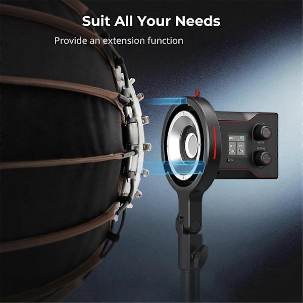 Bowens Mount Adapter Ljusstativadapter för RC 60B 360 Horisontell & 180 Vertikal Justering
