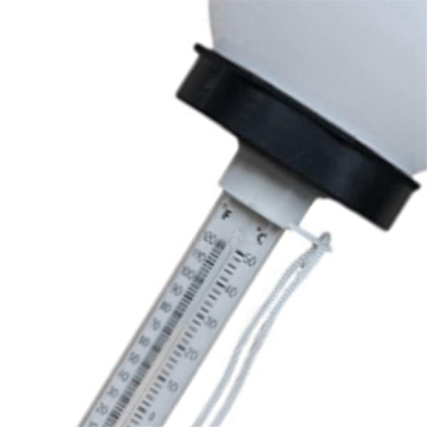 Pool Termometer Flydende Pool Termometer med Solcelledrevet LED Lys til Pool Dam Spa Whirlpool W