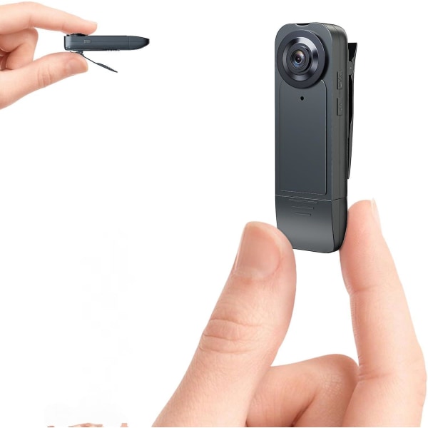 Mini kroppskamera med 1080P HD-inspelning Night Vision, inbyggt 64 GB-kort 1000 mAh 6HR batteritid Bärbar videokamera för utomhus, hem, sport, husdjur