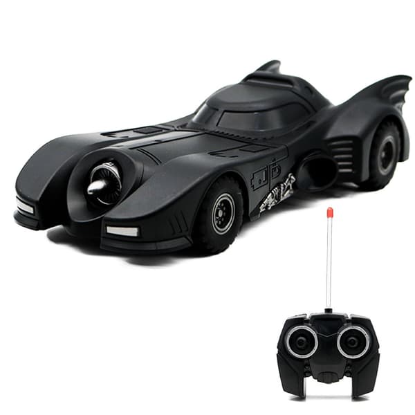 Fjernstyret Batmobile racerbil med firevejs styring (uden batteri)