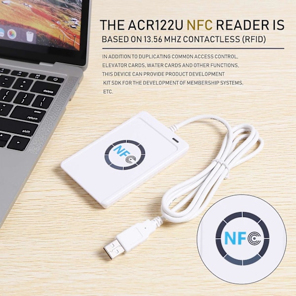 USB NFC Kortlæser/Skriver ACR122U-A9 Kina Kontaktløs RFID Kortlæser Windows Trådløs NFC Læser