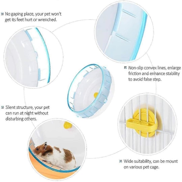 Springhjul för hamster, tyst springhjul för hamster