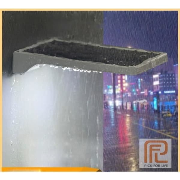 Sollampa - 48 LED-lampor - med rörelsesensor - IP65 vattentät - vitt ljus