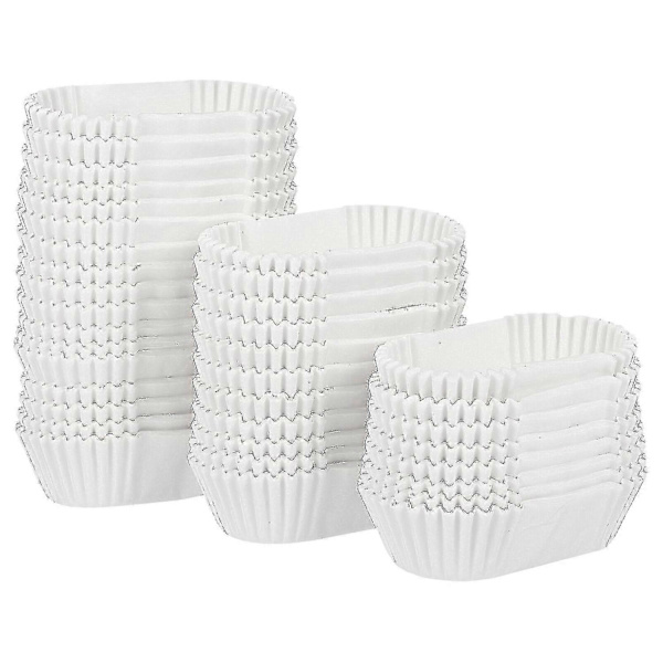 1000 stk. Ovale kageforme Engangs bageforme Bageforme Indpakningspapir Bådformede kageforme Til C