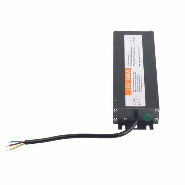 100W Ultratynn Vanntett Strømforsyning Transformatoradapter LED-driver AC110‑250DC12V