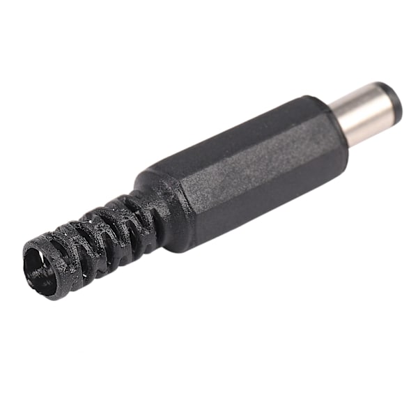 10 st 5,5x2,1 mm hane löd DC fatkontakt plugg jack raka kontakter för DC strömförsörjning LED-lampor switch svart