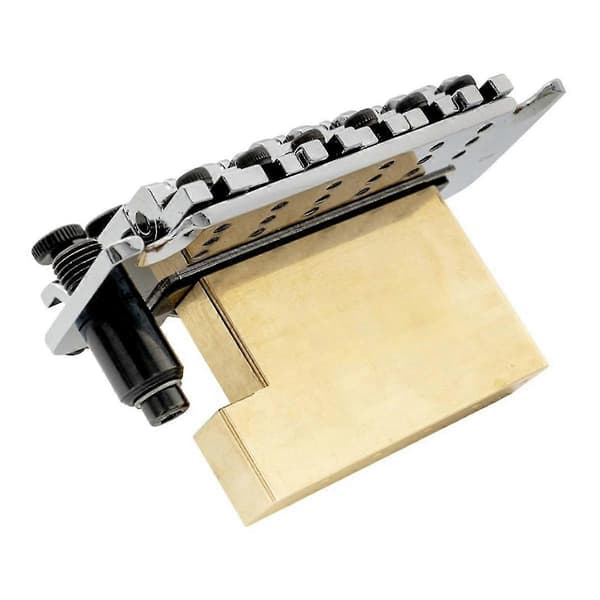Solid L-formet Tremolo Messingblok til Låsende Tremolo Bro Elektrisk Guitar 34mm