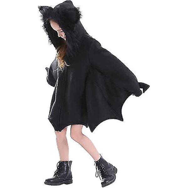 Lepakkoasu Lapsille, Tyttöjen Halloween Vampyyri Vetoketjumekko