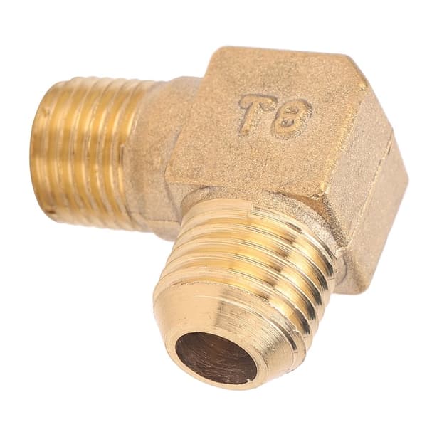 Brass Adapter for Air Compressor - 90° Threaded Connection, 13 x 14 mm