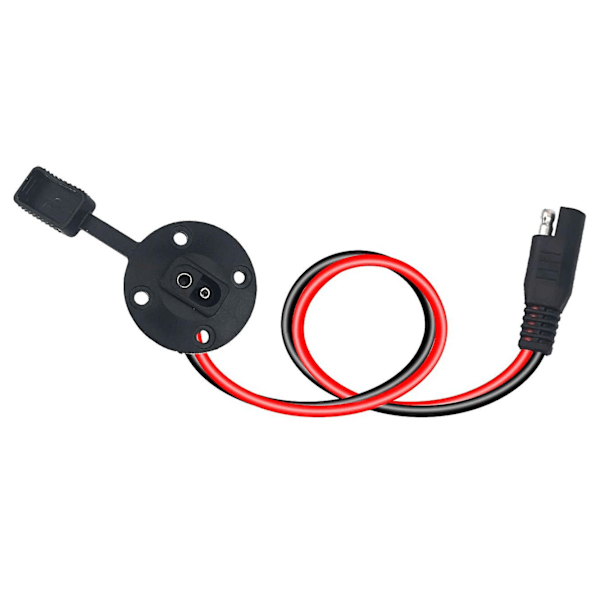 SAE-kontakt - SAE-strömuttagssidoväggsport, solväderbeständig SAE snabbanslutning solpanelmontering, 12AWG SAE-kabel med 4 skruvar för solgeneratorbatteriladdare