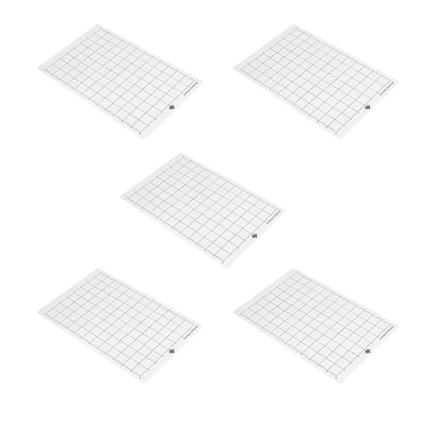 5 kpl Standard Grip -leikkuumatto Liimautuva leikkuualusta Vaihto Liukumaton ruudukko Silhouette Cameolle