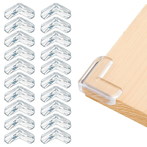 12 Pack Baby Proofing Safety Corner Protectors Guards - Clear Furniture Table Corner Protection