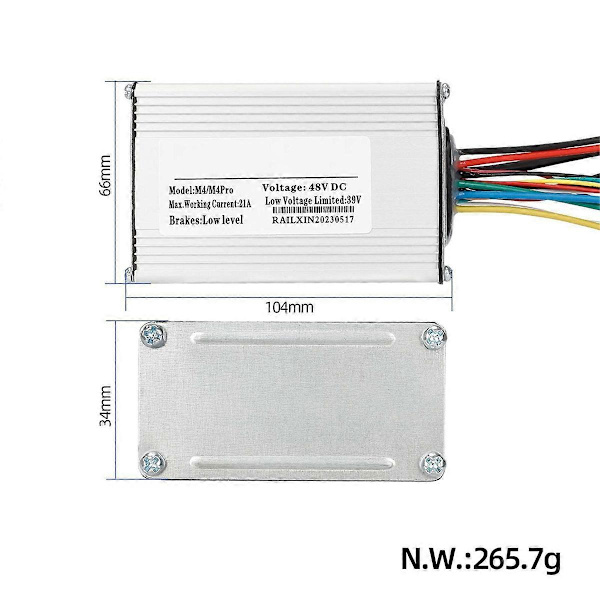 för Kukirin M4/M4Pro Scooter Controller 48VDC