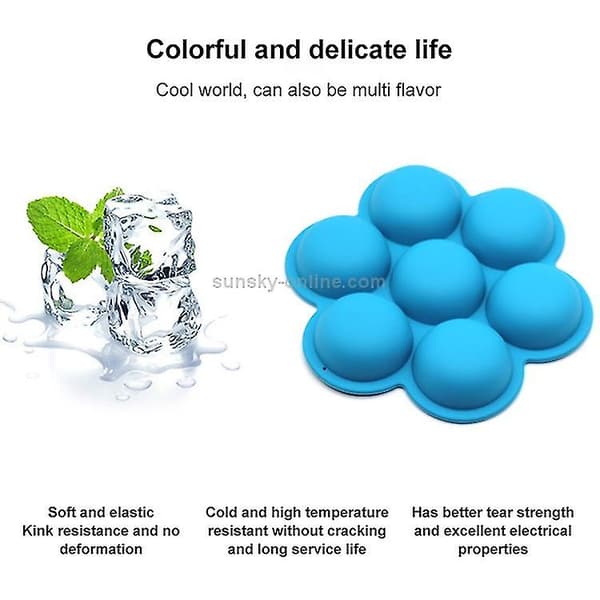 Silikon Isbitbakke med Smiley Ansigt Mønster, Farve Tilfældig