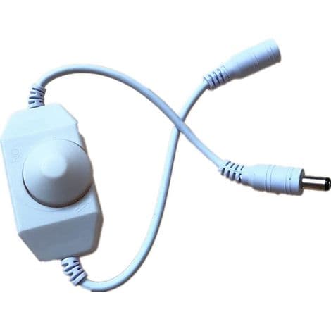 Inline LED lysstyrkejusteringskontakt, dæmpningscontroller, monokrom LED-lysstang, 12V-24V LED-dæmper