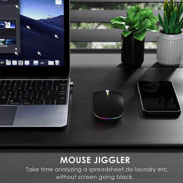 Mouse Jiggler Anti-Hibernate Auto-Move Cursor Virtuel Trådløs Bluetooth Mus Forhindrer Computer Låseskærm Mover E