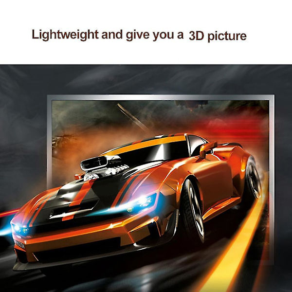 4 stk. Polariserende Passive 3D Briller til 3D TV Ægte 3D Biografer til 3D Spil og TV Ramme