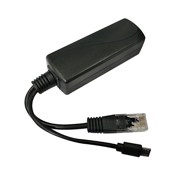 Micro-USB POE-splitter 48V till 5V2A/3A Mini USB-strömförsörjning Nationell standard med smarttelefonladdare