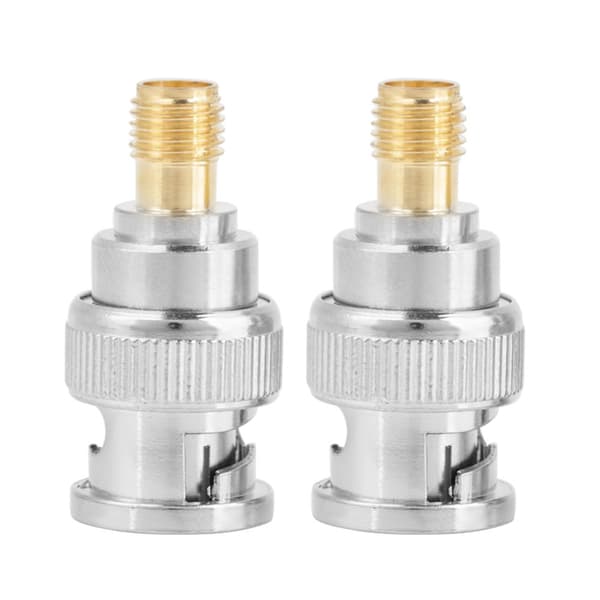 BNC Male to SMA Female RF Connector Adapter (2-Pack)