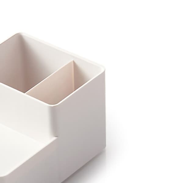 Desktop Storage Rack Large A4 File Organizer DIY Assembly Sturdy ABS Resin Desk Drawer Pen Holder Grey White