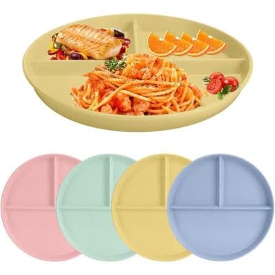 Diet tallrikar - Ej specificerat - Set om 4 - Okrossbara - Återanvändbara - 22,4 cm