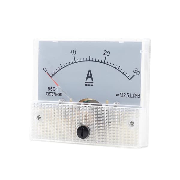 85C1-DC 30A DC Voltmeter Pointer Head Analog Ammeter Panel Meter