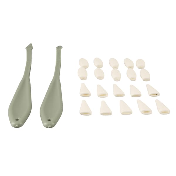 2 Pcs Art Sponge Tools with Plastic Handle, Washable and Replaceable, 20 Refill Heads for Drawing Supplies