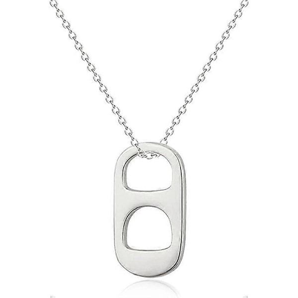 Soda Tab Halskje for Kvinner Soda Flaskehette Halskjeder for Tenåringsjenter Trendy Perlekjede Halskjeder Punk Gaver