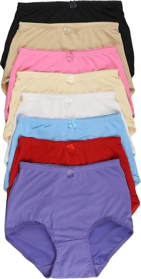 Dam 6-pack Högmidjade Girdle Brief Trosor med Magstöd för Vardagsbruk, 6-pack Simple B