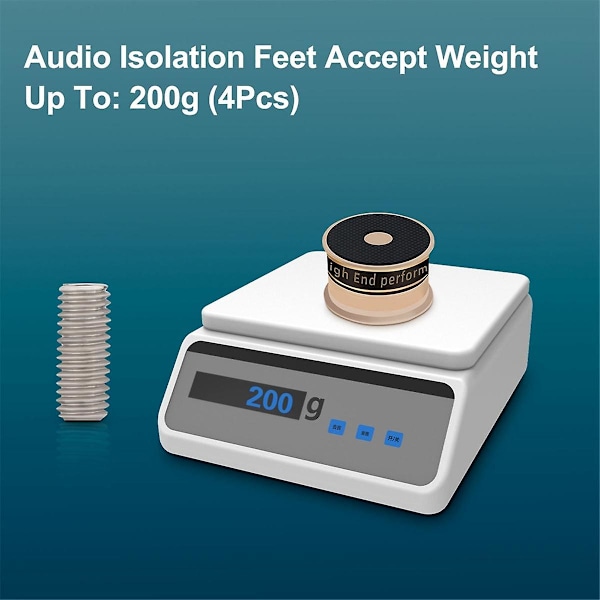 HiFi Audio Højttaler Stand Fod Pad Anti-Spike Isolationsfødder til Forforstærker Højttaler Vinylpladespiller