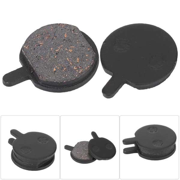 Durable Black Resin Silent Disc Brake Pads for Mountain Bikes - 5 Pairs