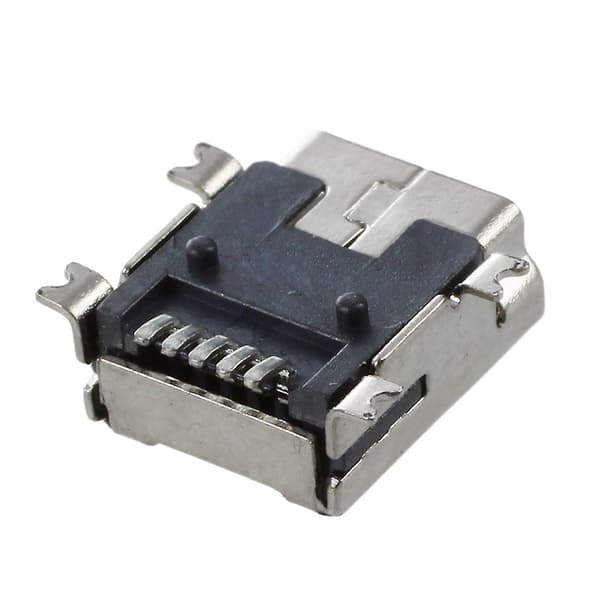Udskiftnings Mini USB Type B Hun 5 Pins PCB Board Montering Jack Oplader Stik 10 Stk