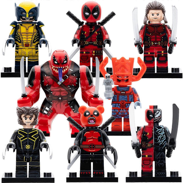 Deadpool X Wolverine Multiverse Variants Minifigursett 1 med Våpentilbehør