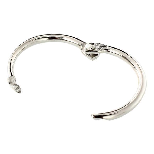 50 st Häftklammer Bokbindare 30mm Ytterdiameter Lösbladsring Nyckelring