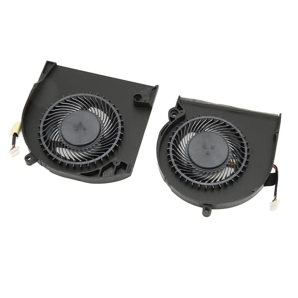 Udskiftningskøleventilator til bærbar CPU GPU til Dell Alienware 15 R3 15 R4 P69f 4-benet strømstik Reducerer belastning CPU GPU-ventilator