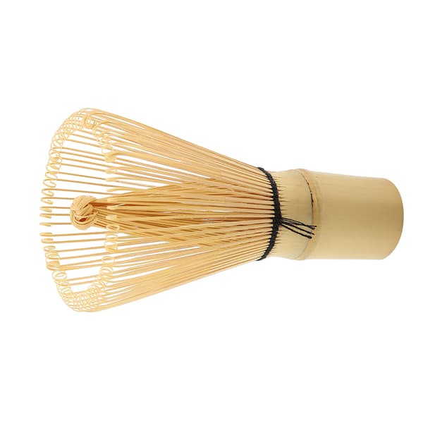 Natural Bamboo Tea Whisk Chasen for Preparing Matcha Powder Brush Tool (80 Prongs)