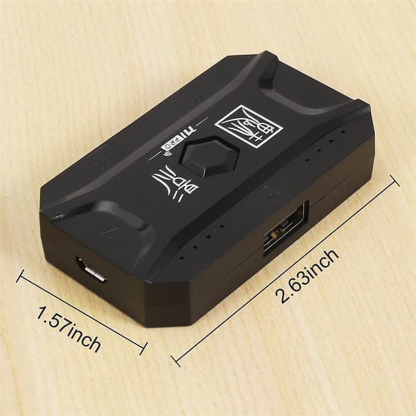 Plug and Play Gamepad PUBG Mobile Controller Gaming Keyboard Mouse Converter Bluetooth 5.0 för Android Adapter