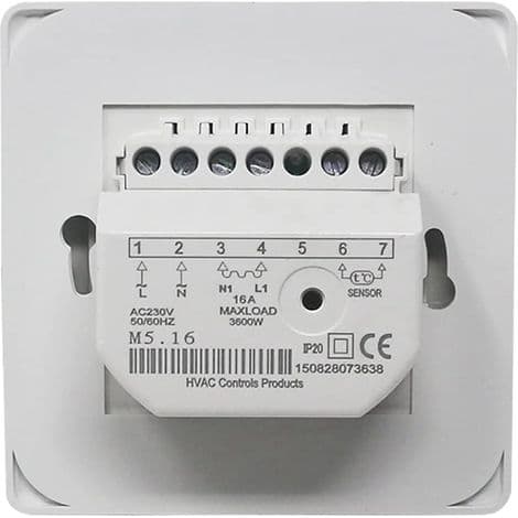 Elektrisk gulvvarme med 220V 16A AC-sensor, mekanisk gulvvarme-termostatregulator, manuel rumtermostat