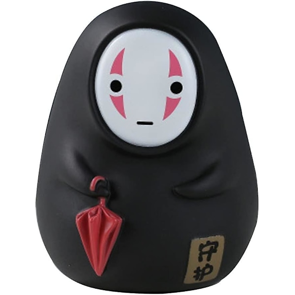 1Pc Cartoon No Face Man Coin Bank Kids Coin Bank Cute Anime Latex Ligurine Large Capacity Money Banks with Opening Best Christmas Birthday for Kids Bo