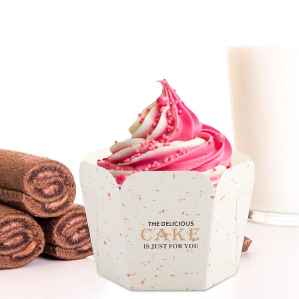 100 stk Mini Cupcakeformer Papir Runde Kakebakeformer Muffinsformer Hjemmefest Bryllup #3